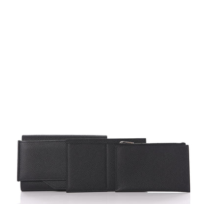 Hermes Epsom Short Passant Wallet Black 2 of 9