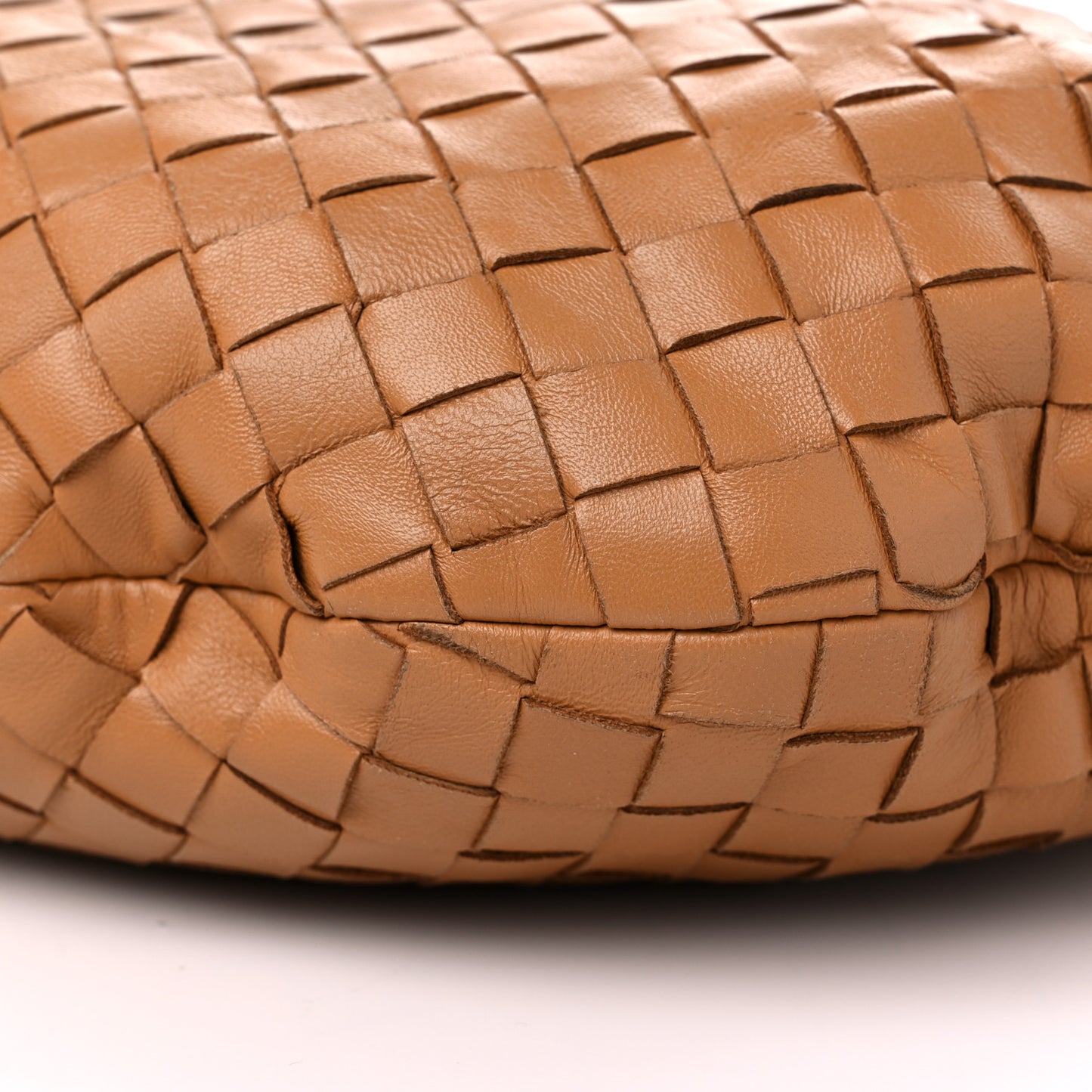 Nappa Intrecciato Teen Jodie Hobo Caramel
