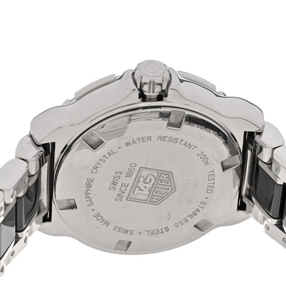 Tag Heuer Stainless Steel Ceramic Diamond Bezel 32mm Formula 1 Lady Quartz Watch Black WAH1312 4 of 4