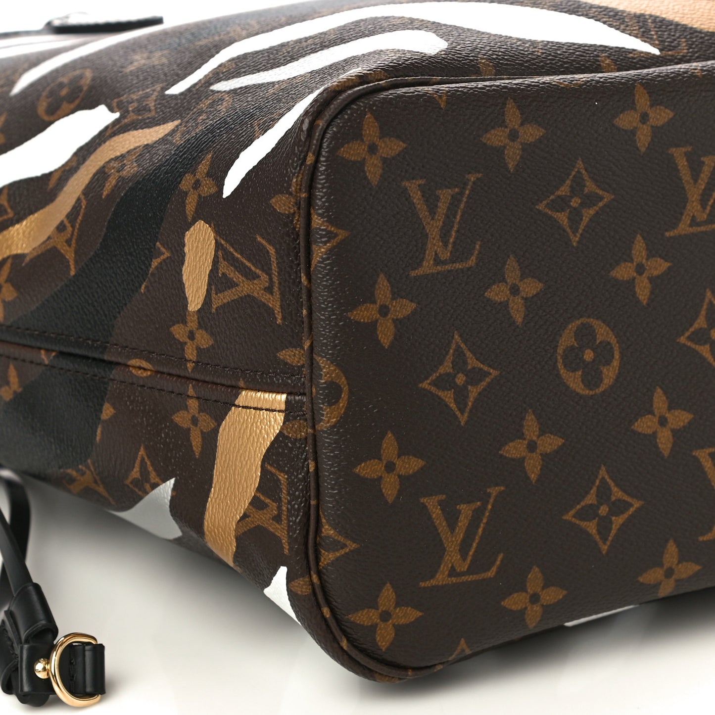 X LOL Monogram Neverfull MM Gold Silver