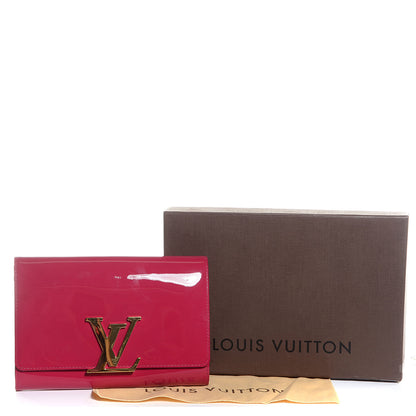 Louis Vuitton Patent Louise Clutch Rose Indien 5 of 8