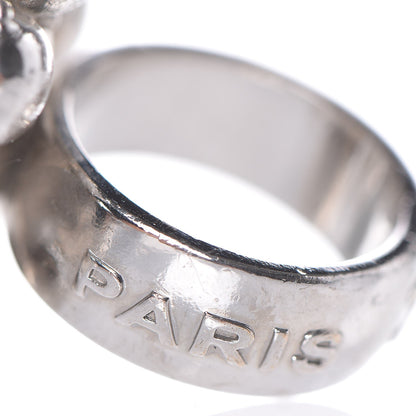 FASHIONPHILE CHANELCrystalCCRingSilver6.5 3 of 6