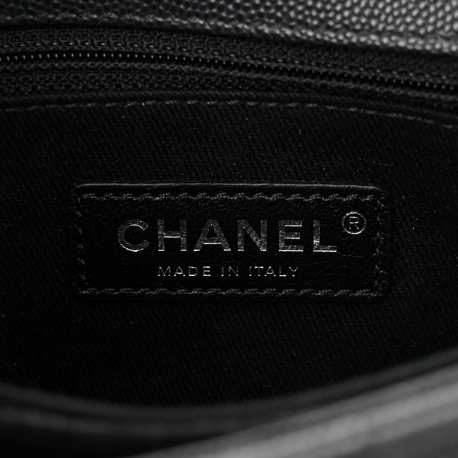 Chanel Caviar Chevron Quilted Mini Coco Handle Flap Dark Grey 6 of 10