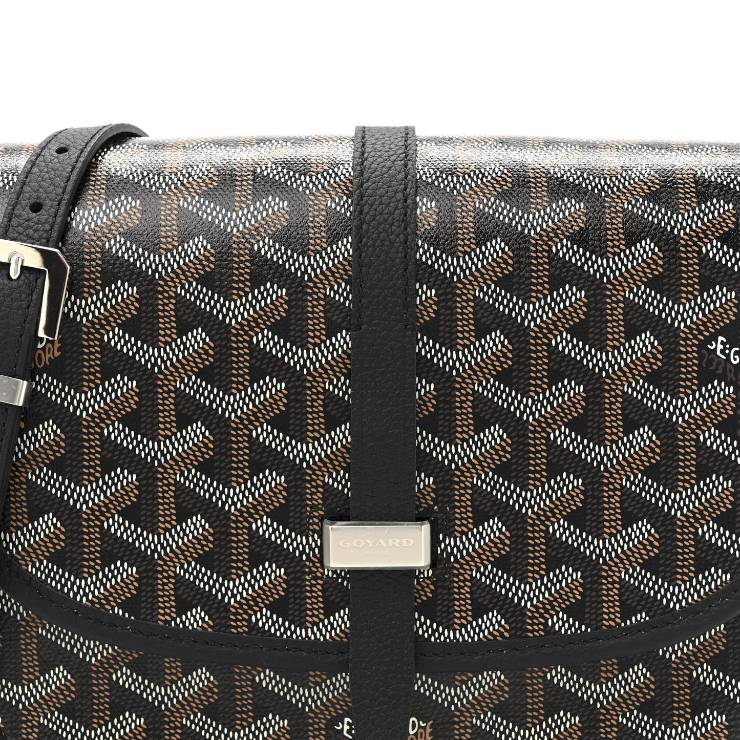 Goyardine Belvedere II PM Messenger Bag Black
