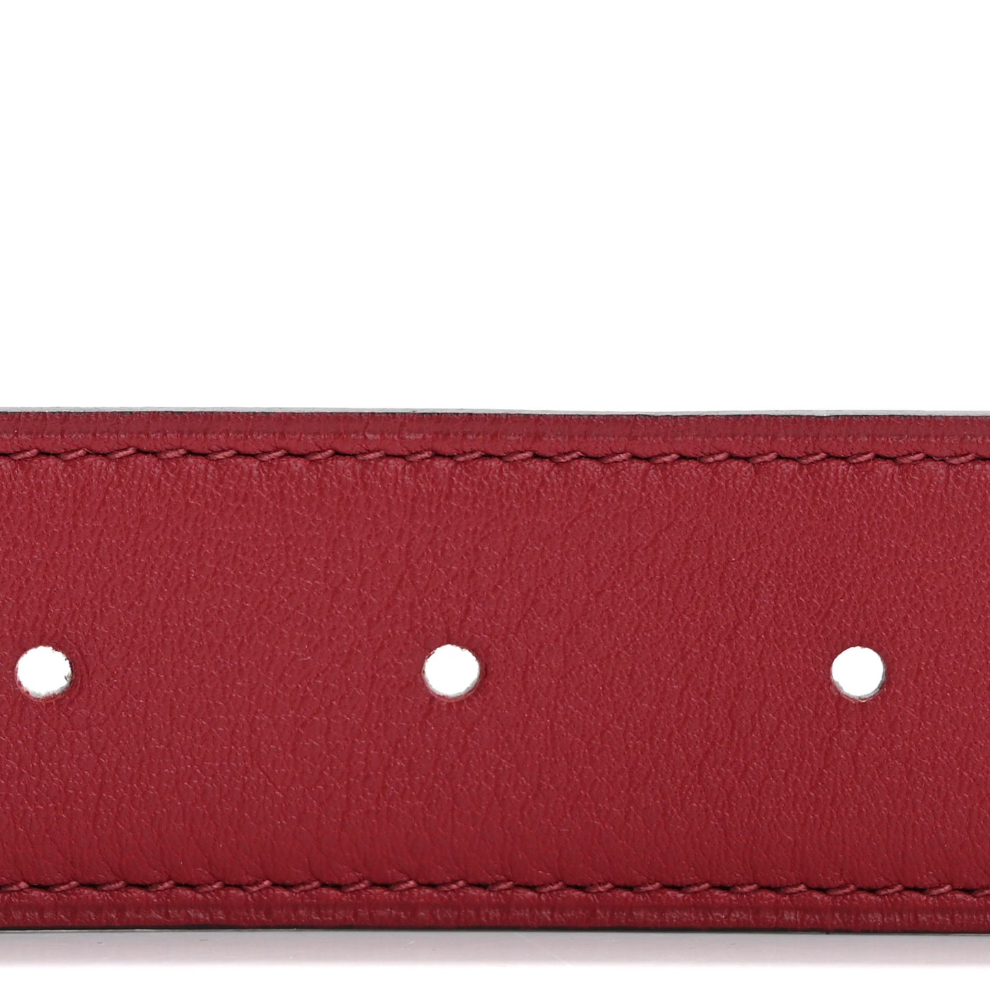 Epsom Swift 24mm Collier De Chien CDC Belt 75 30 Craie Rouge Grenat