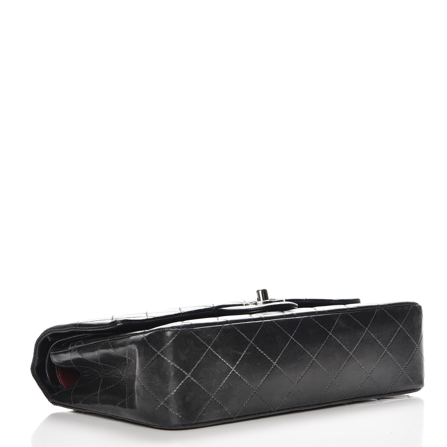 Chanel Lambskin Quilted Medium Double Flap Black 4 of 9