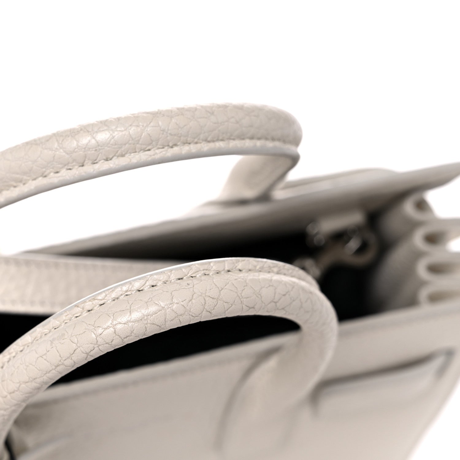 Saint Laurent Grained Calfskin Nano Sac de Jour Dove White 15 of 15