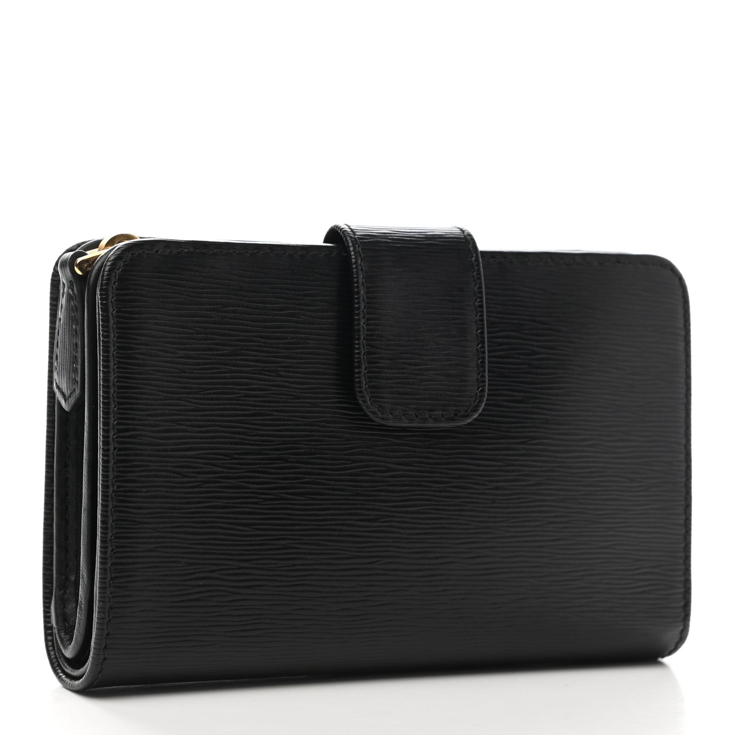 Vitello Move Metal Compact Wallet Black