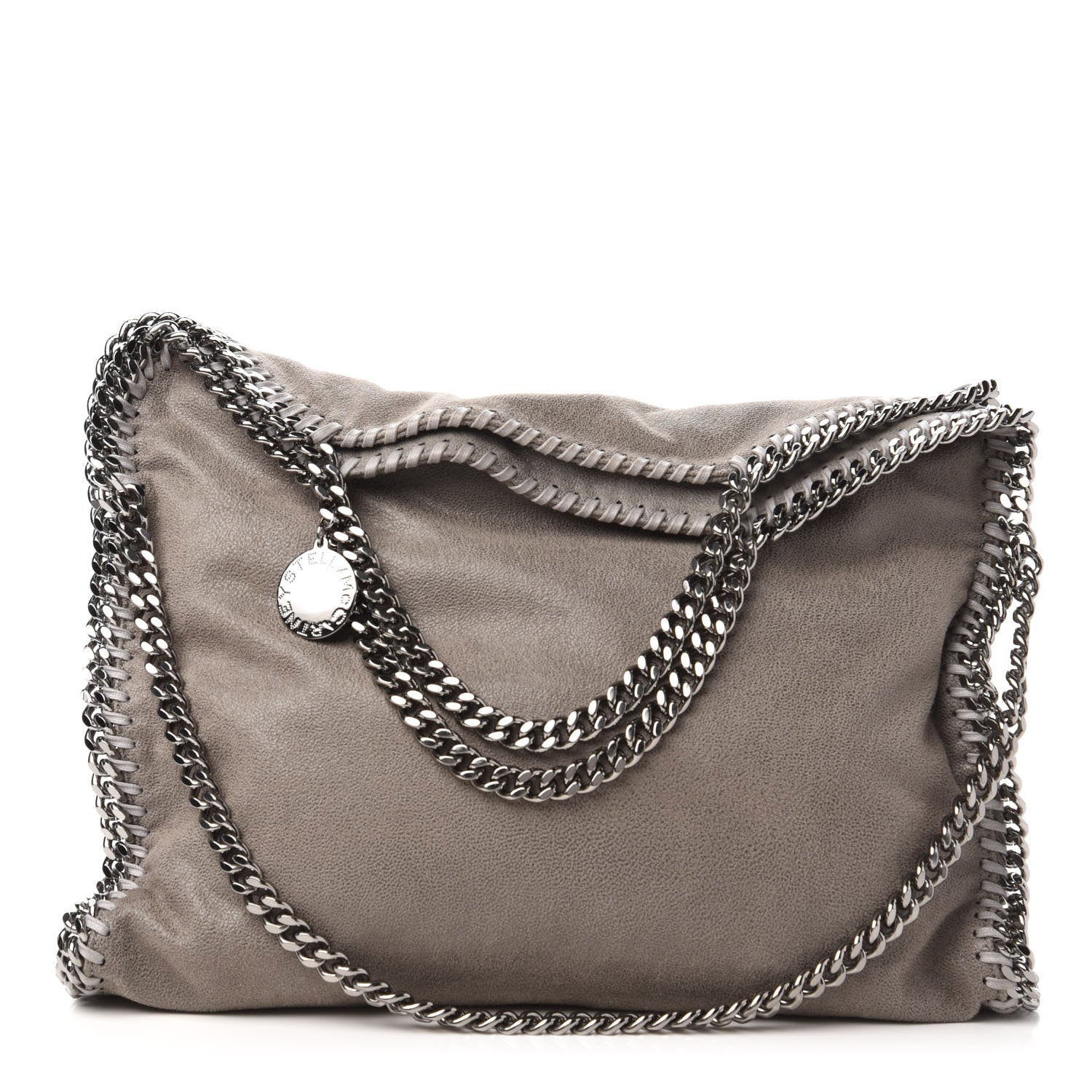 Stella McCartney Shaggy Deer Falabella Fold Over Tote Grey 1 of 9