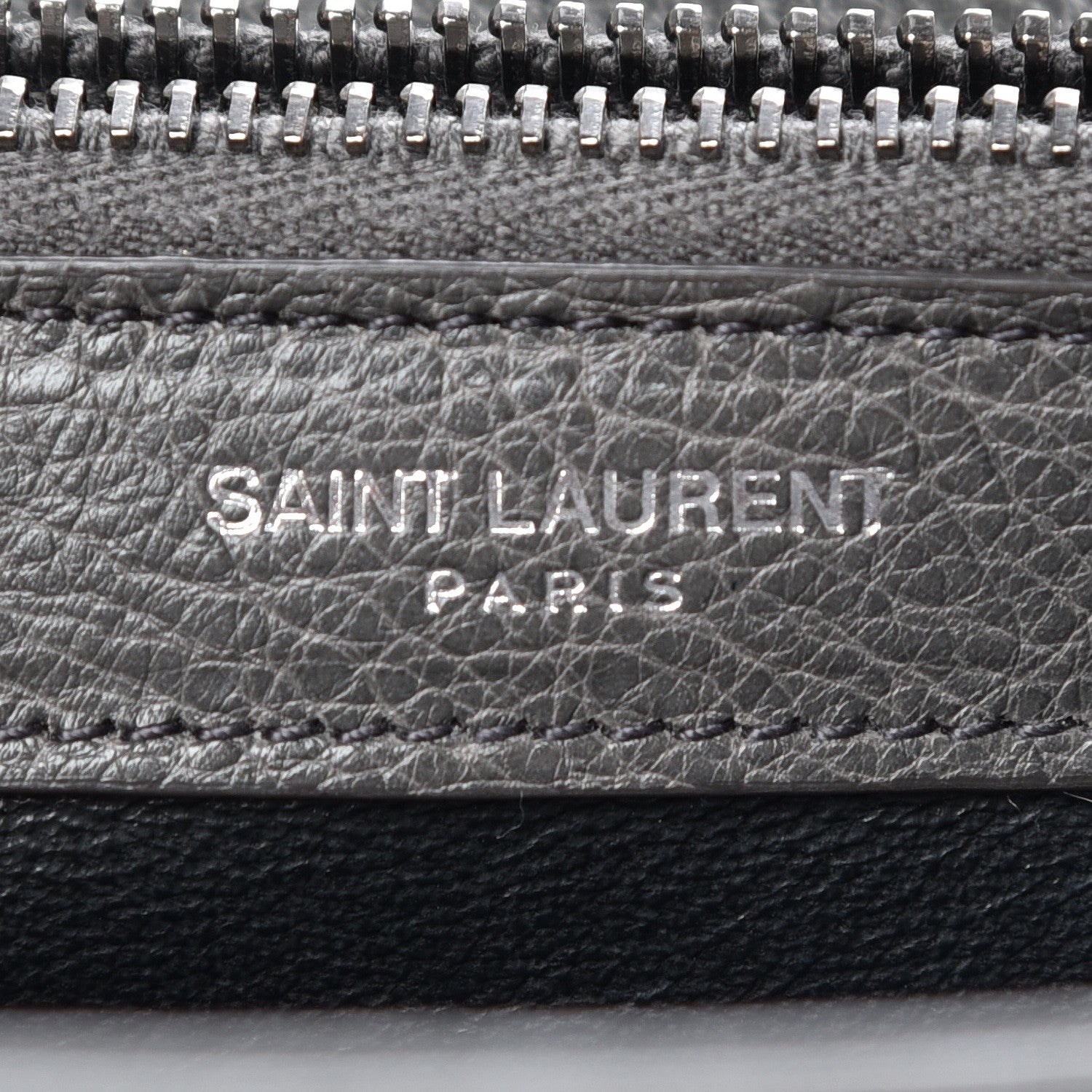 Saint Laurent Sheepskin Matelasse Chevron Monogram Large College Satchel Dark Anthracite 10 of 13