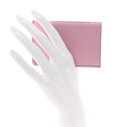 Hermes Epsom H Sellier Card Holder Mauve Sylvestre Biscuit 2 of 8