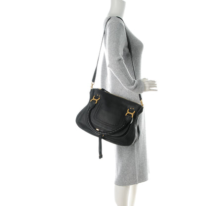 Chloe Calfskin Medium Marcie Satchel Black 2 of 8