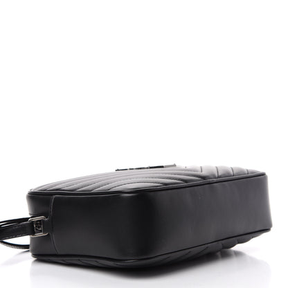 Saint Laurent Calfskin Matelasse Monogram Lou Camera Bag Black 4 of 10