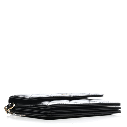 Chanel Lambskin Quilted My Chanel Lady Card Holder On Chain Black 3 of 4