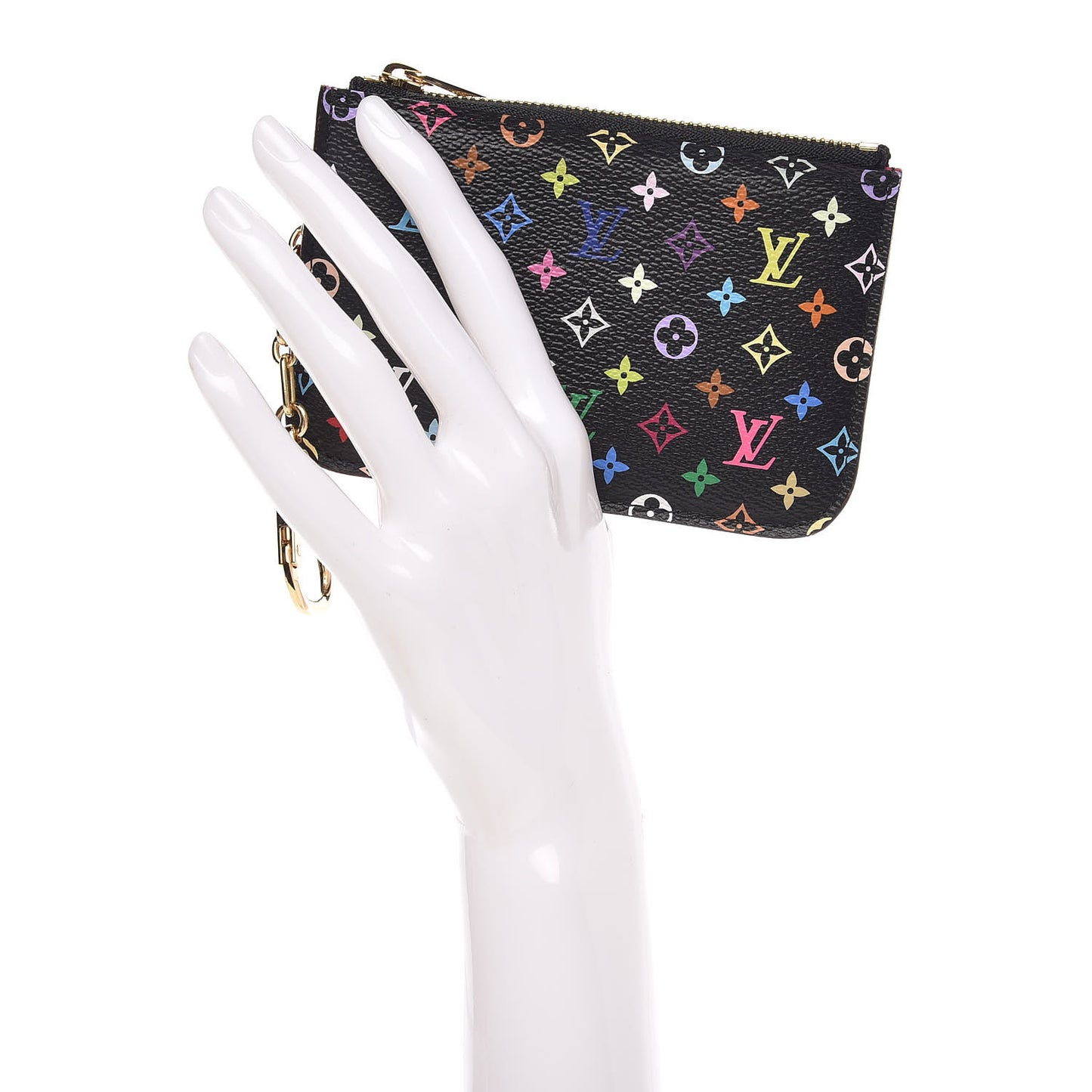 Monogram Multicolor Key Pouch Black Grenade