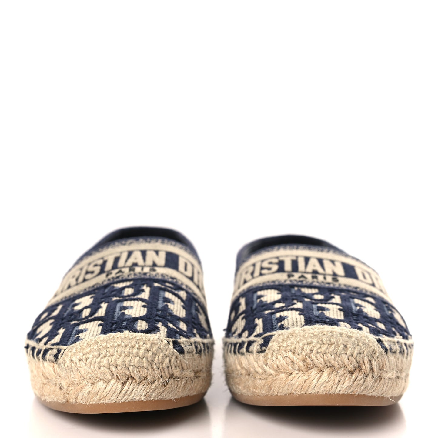Oblique Embroidered Granville 15mm Espadrilles 38.5 Deep Blue