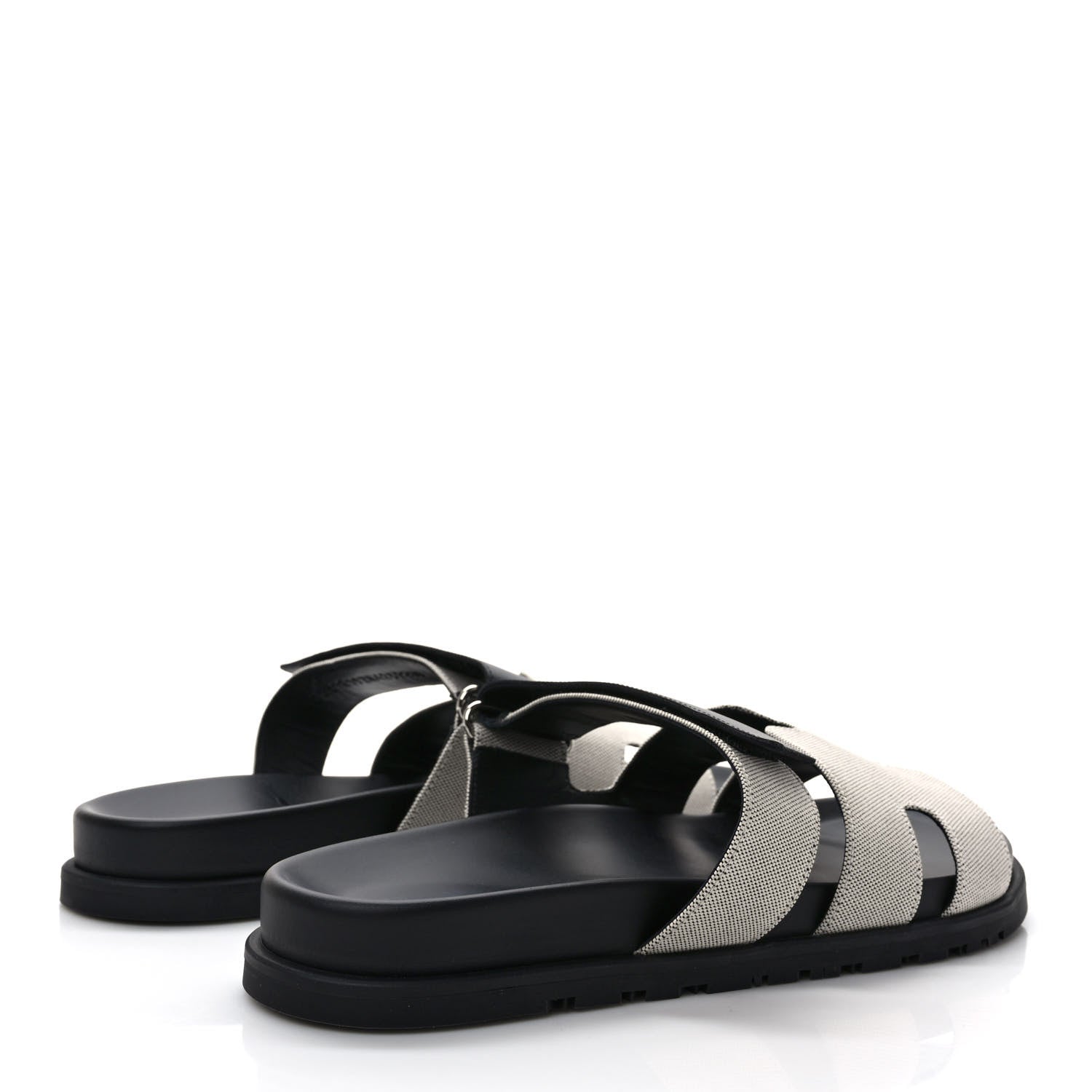 Hermes Toile De Coton Veau Lisse Mens Chypre Sandals 42.5 4 of 8