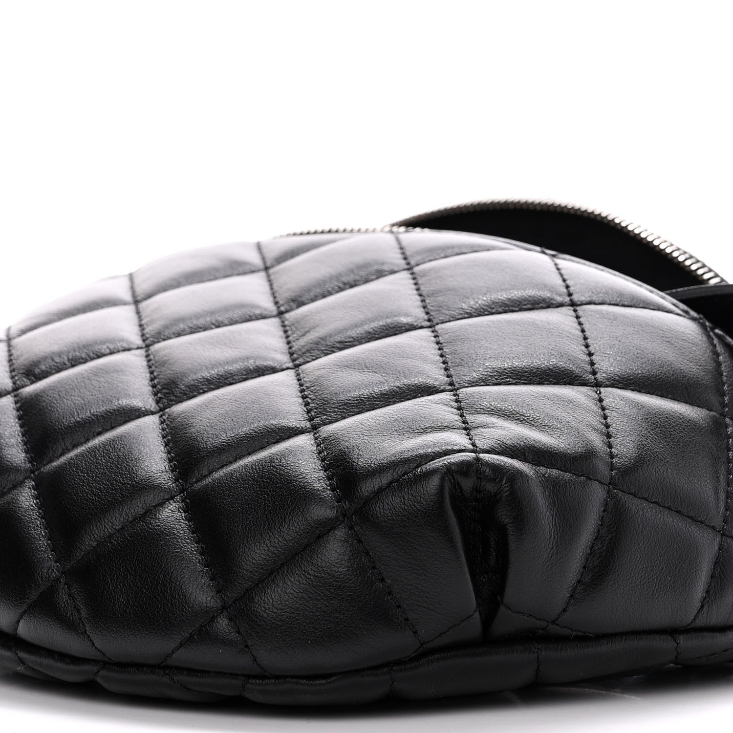 Chanel Calfskin Quilted Waist Belt Bag Black 10 of 10