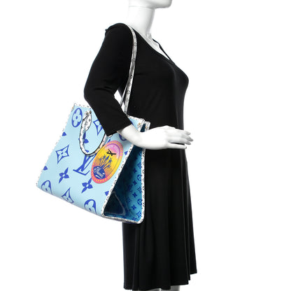 Louis Vuitton Monogram Giant Hawaii Onthego Blue 2 of 11