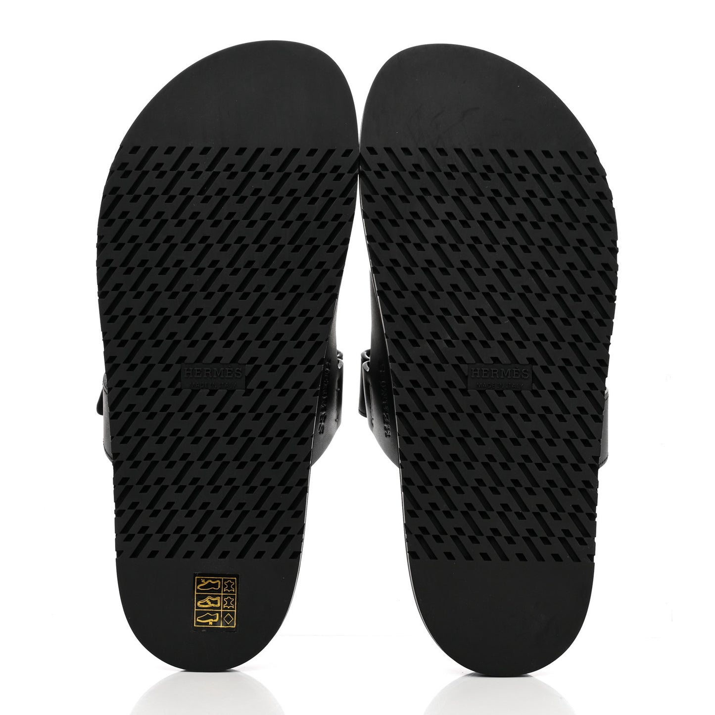Calfskin Womens Chypre Sandals 40.5 Black