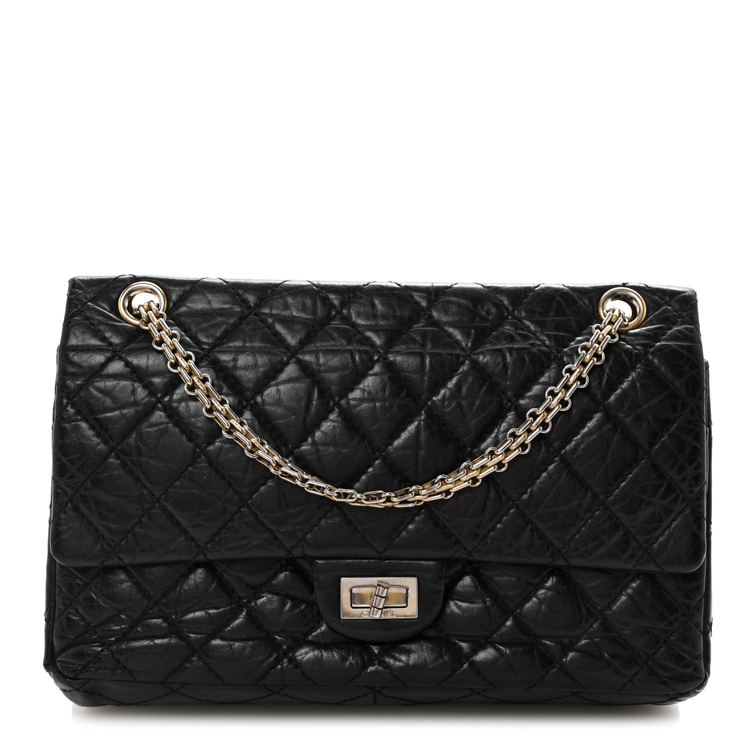 Chanel Aged Calfskin Quilted 2.55 Reissue 226 Flap Black 1 of 19