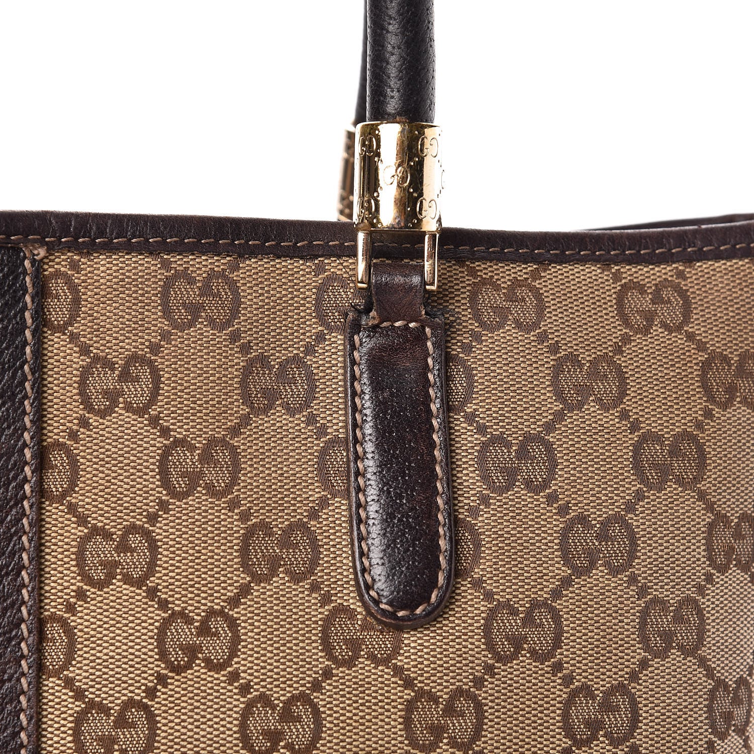 Gucci Monogram Web Tote Brown 11 of 27