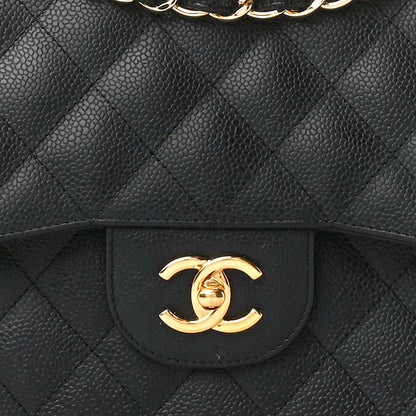 Chanel Caviar Quilted Jumbo Double Flap Black 9 of 11