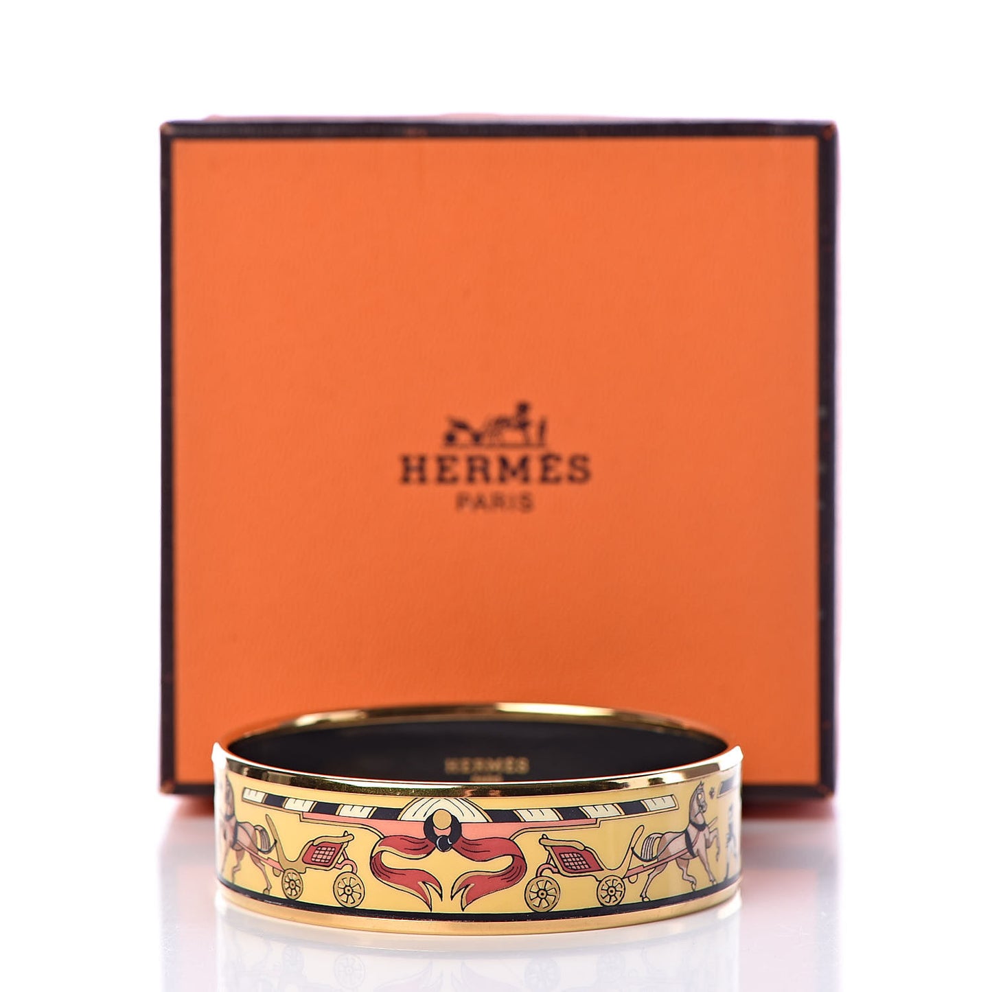Enamel Printed Wide Chariots Bracelet 65
