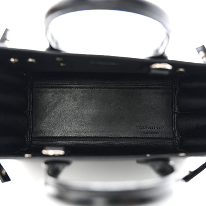 Saint Laurent Calfskin Crocodile Embossed Nano Sac De Jour Black 5 of 11