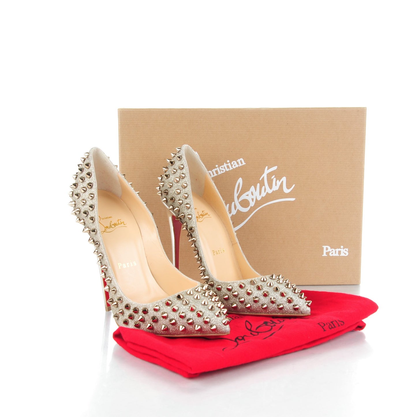 Glitter Mini Specchio Follies Spikes 120 Pumps 38 Ivory Colombe