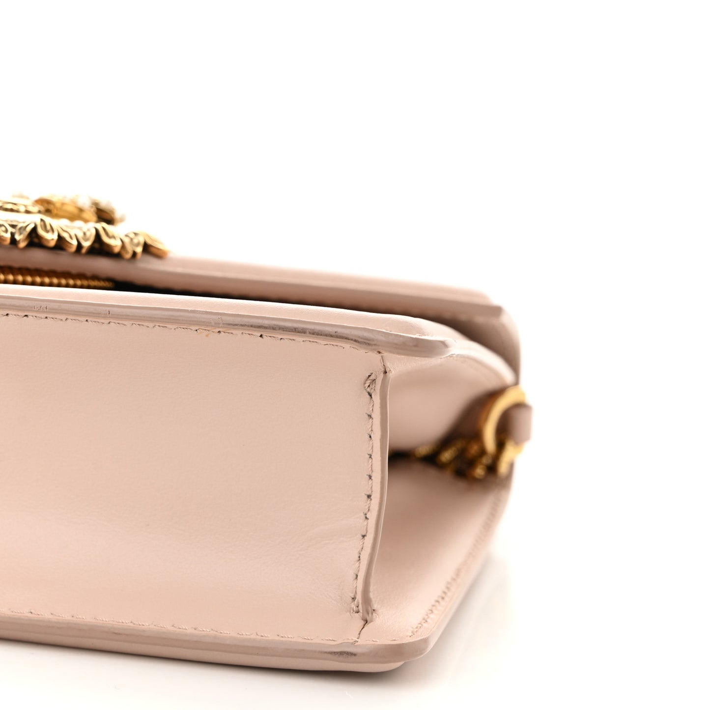 Smooth Calfskin Small Devotion Envelope Top Handle Bag Cipria