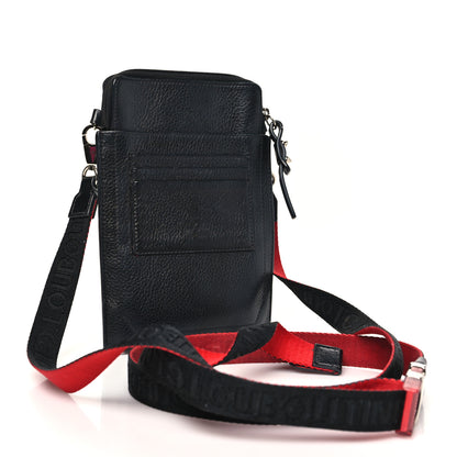 Christian Louboutin Calfskin Spikes Loubilab Crossbody Bag Black 3 of 11