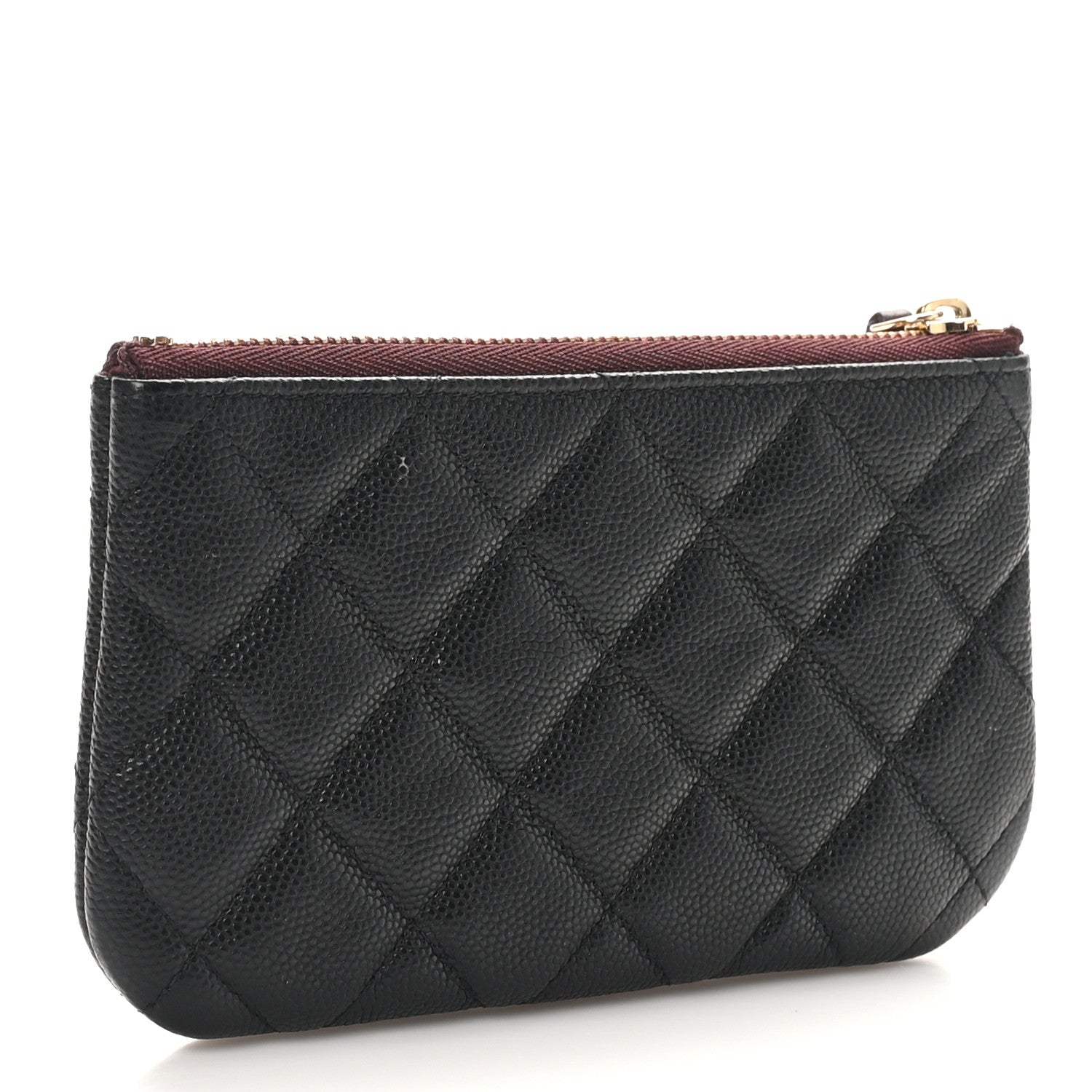 Chanel Caviar Quilted Small Cosmetic Case Black 3 of 9