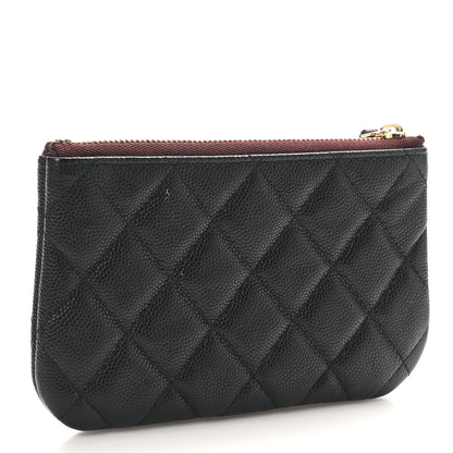 Chanel Caviar Quilted Small Cosmetic Case Black 3 of 9