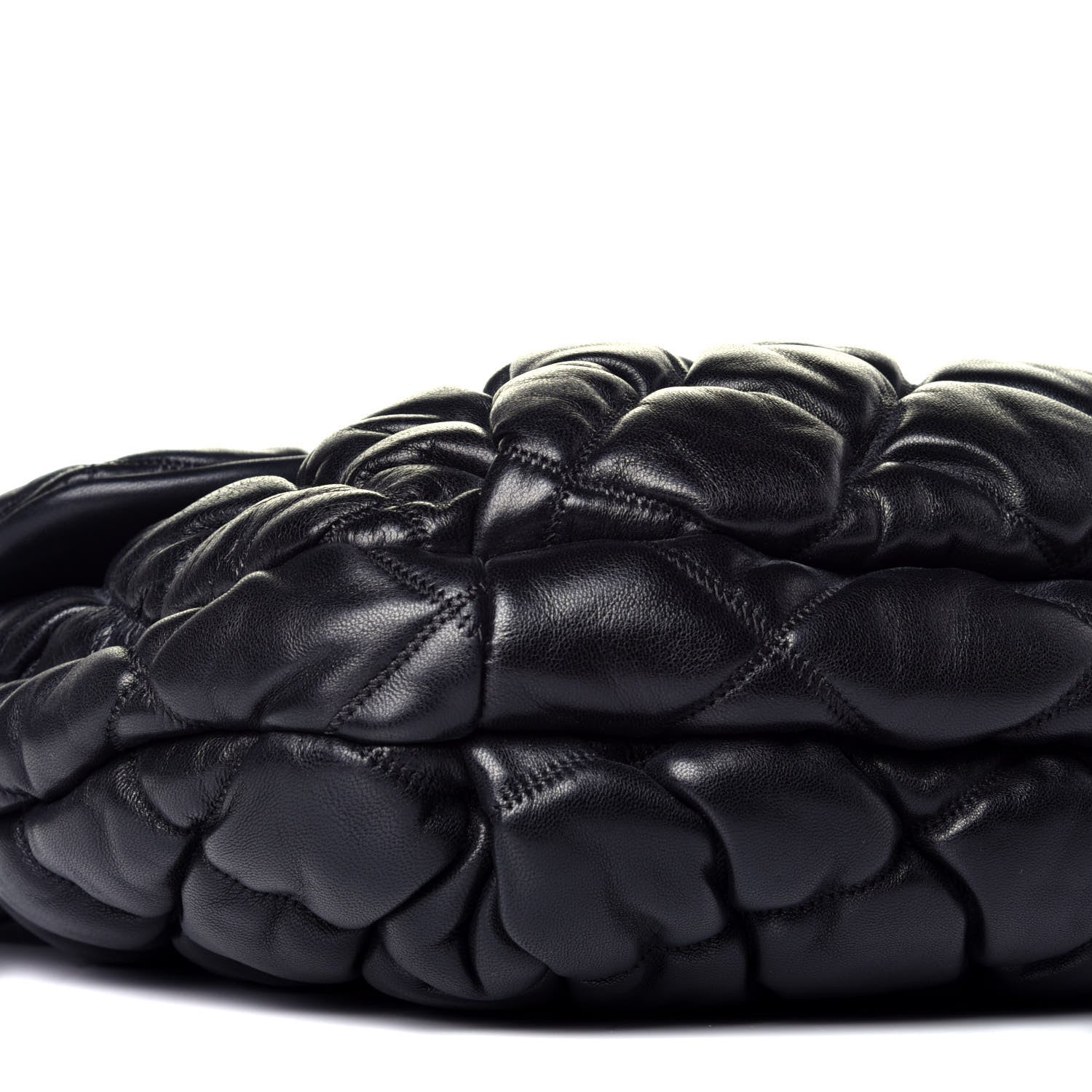 Chanel Lambskin Bubble Quilt Flap Bag Black 8 of 9