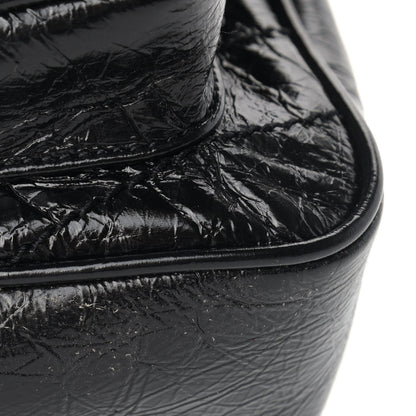 Saint Laurent Crinkled Calfskin Matelasse Monogram Baby Niki Chain Satchel Black 10 of 10