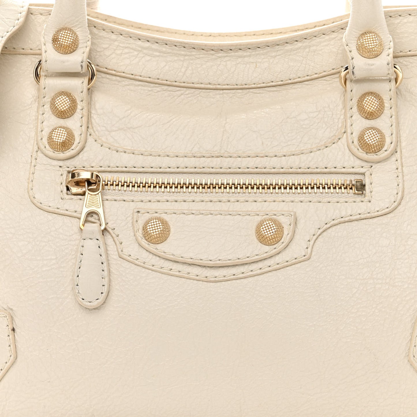 Agneau Giant 12 Gold Hardware S City White