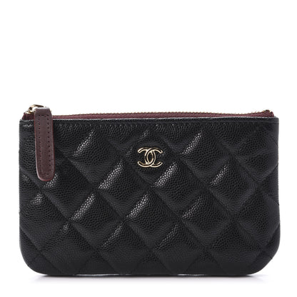 Chanel Caviar Quilted Small Cosmetic Case Black 1 of 10