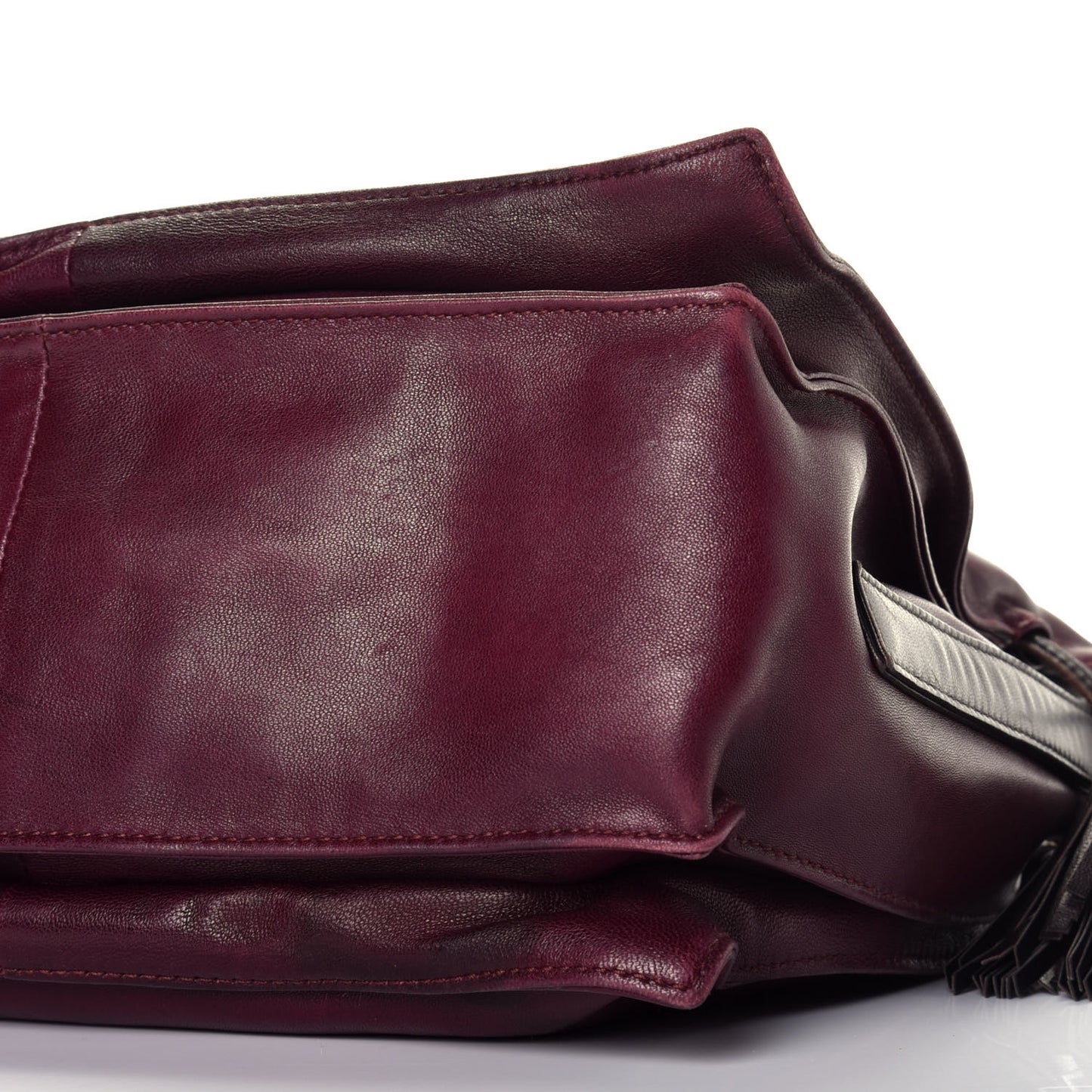 Nappa Small Flamenco Shoulder Bag Wine