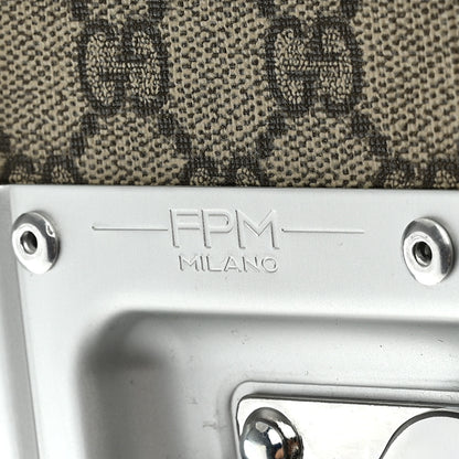 Gucci GG Supreme Monogram Porter Cabin Plus Suitcase Beige Dark Brown Supreme 10 of 11