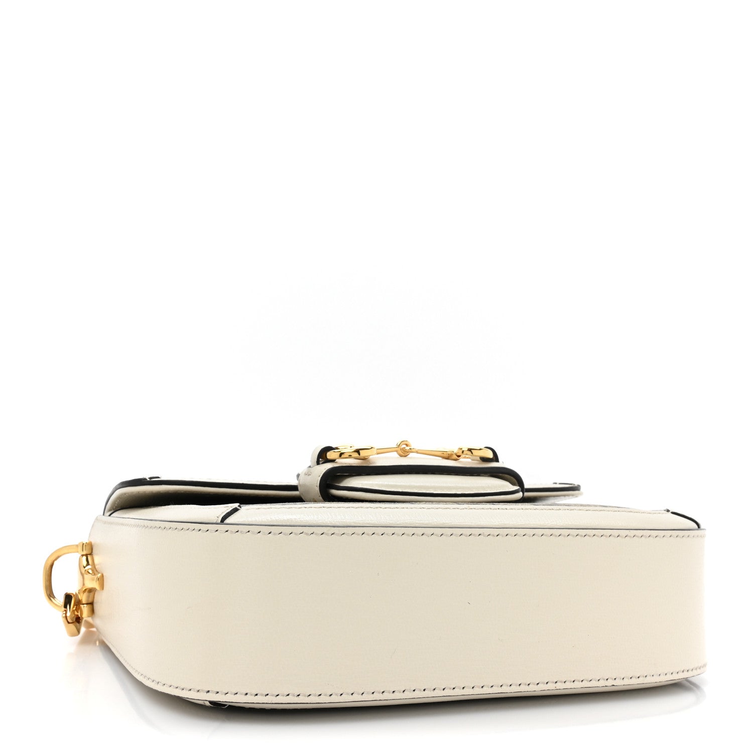 Gucci GG Supreme Monogram Web Mini Horsebit 1955 Shoulder Bag Beige Mystic White 4 of 11