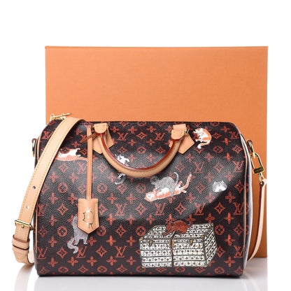 Louis Vuitton Catogram Speedy Bandouliere 30 Marron 11 of 11