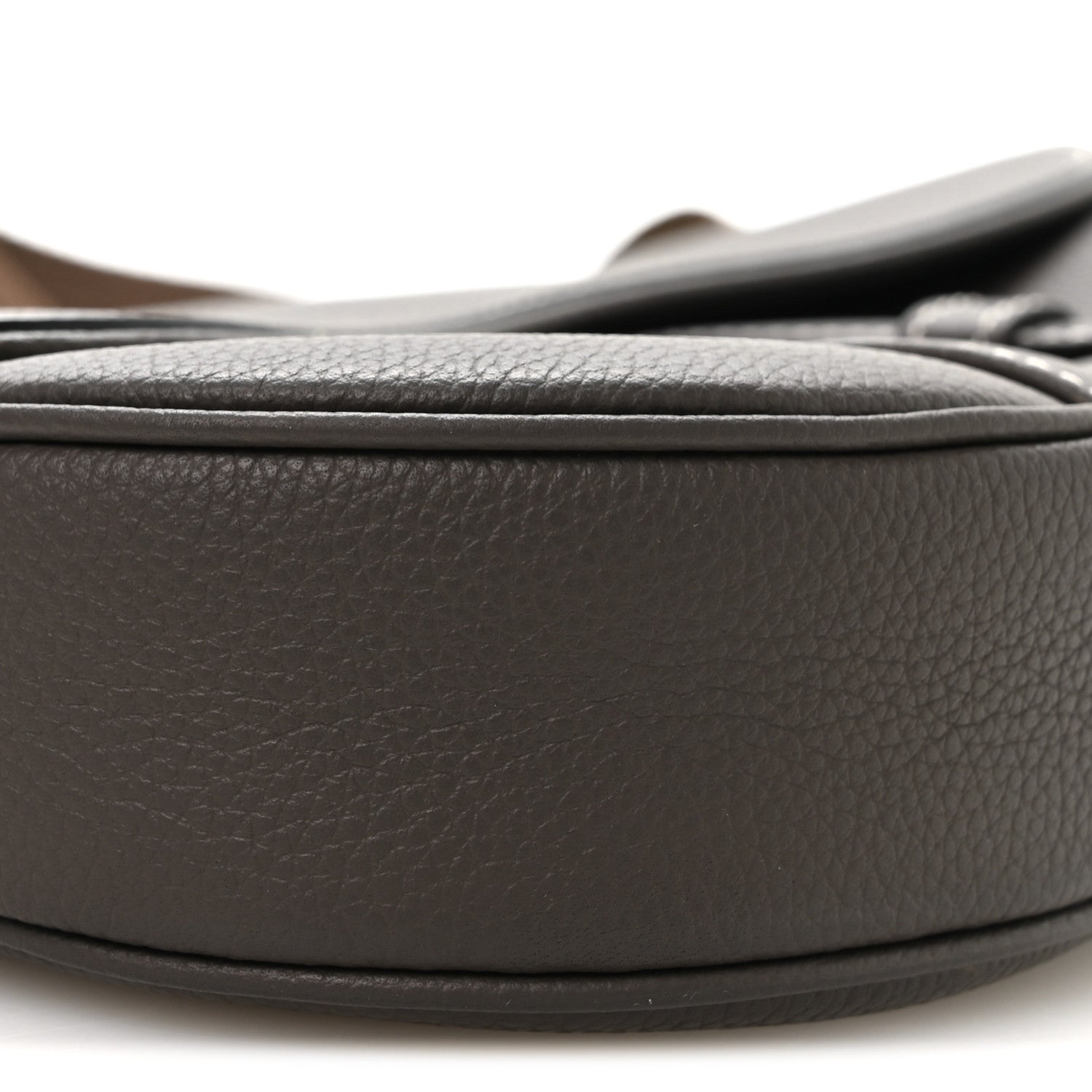 Christian Dior Grained Calfskin Mens Saddle Bag Ebony 9 of 11