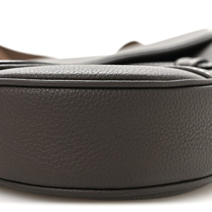 Christian Dior Grained Calfskin Mens Saddle Bag Ebony 9 of 11
