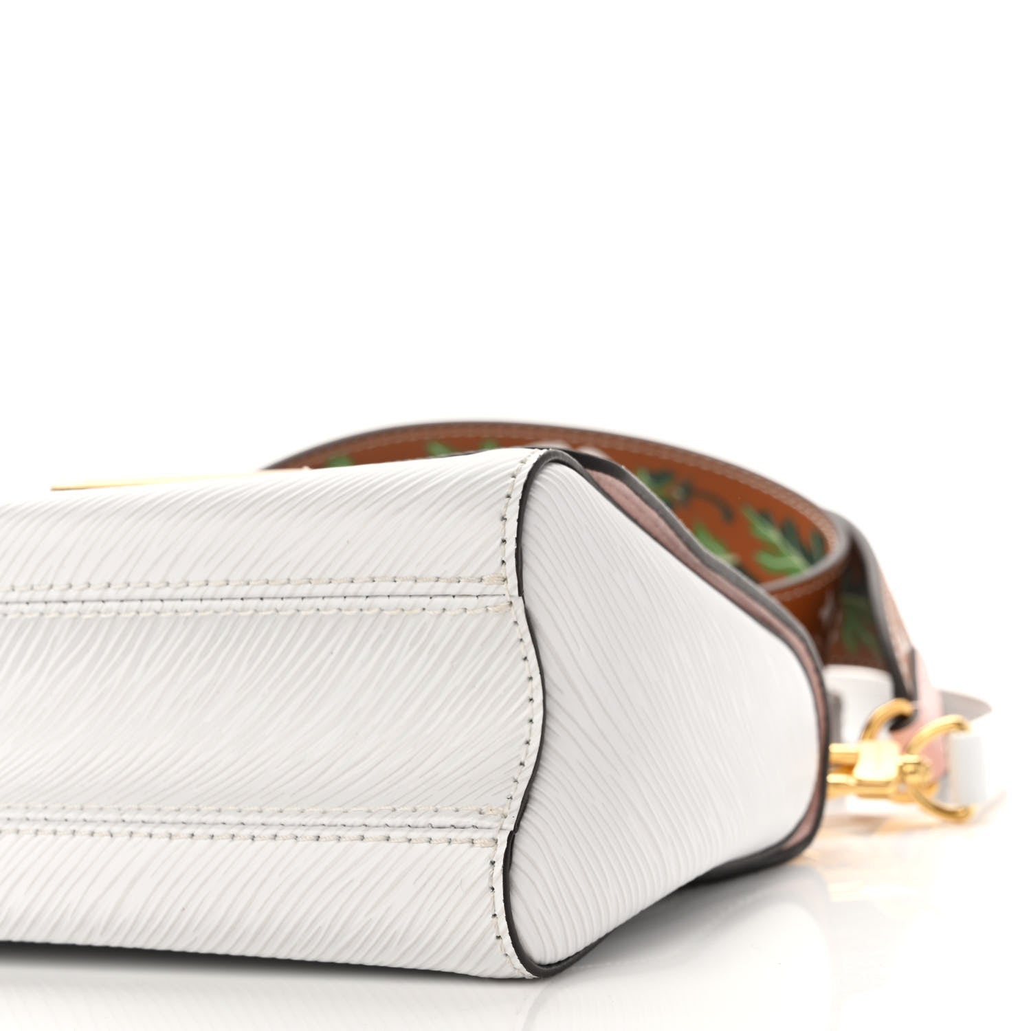 Louis Vuitton Epi Asnieres Flowers Twist Shoulder Bag PM White 9 of 10