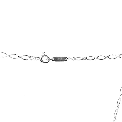 Tiffany Sterling Silver Puffed Heart Pendant Link Necklace 3 of 5