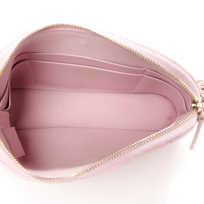 Chanel Caviar Quilted Classic Clutch With Chain Pink 5 of 10