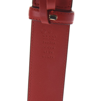 Gucci Moon Calfskin Interlocking G 37mm Belt 85 34 Vibrant Red 5 of 5