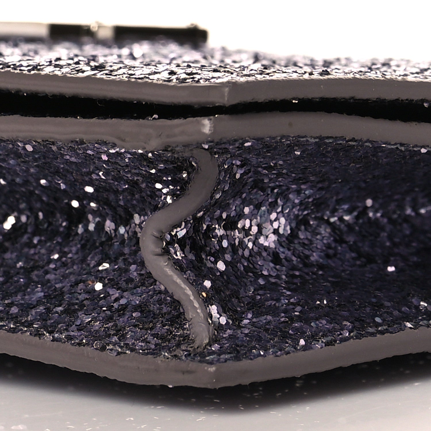 Saint Laurent Glitter Classic Kate Monogram Clutch Sunset Grey 10 of 10