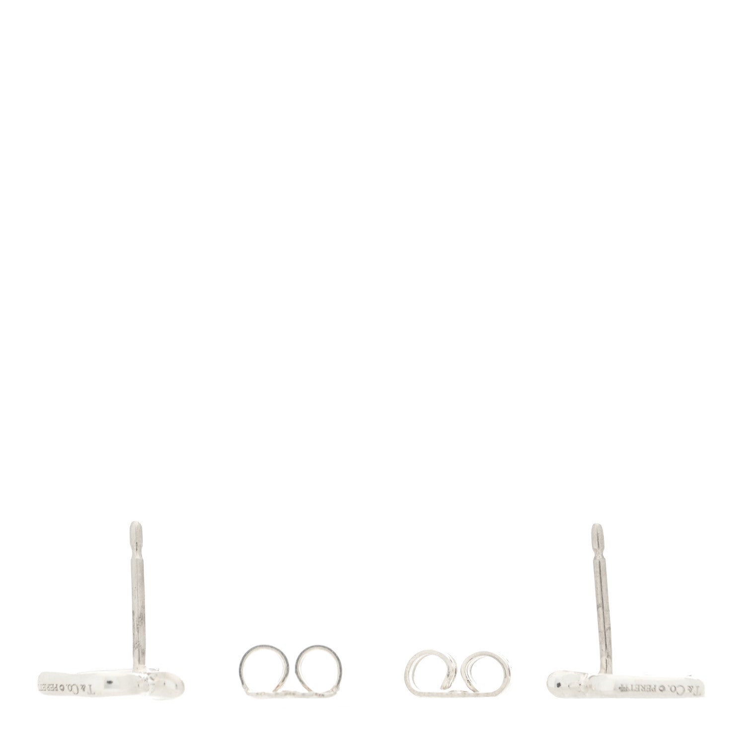 Tiffany Sterling Silver Apple Earrings 3 of 4